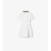 Check Collar Cotton Polo Shirt Dress