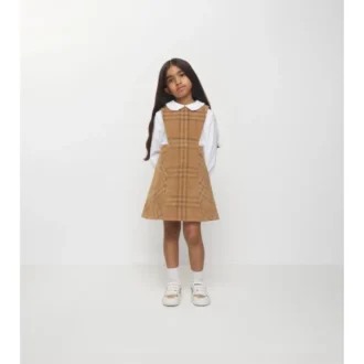 Check Corduroy Dress