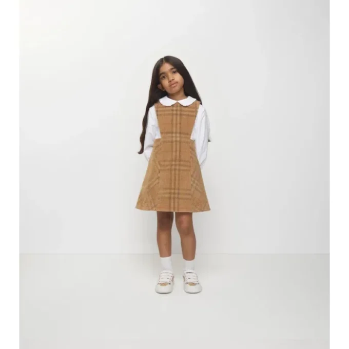 Check Corduroy Dress