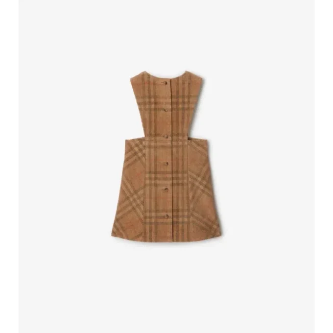 Check Corduroy Dress