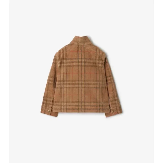 Check Corduroy Harrington Jacket