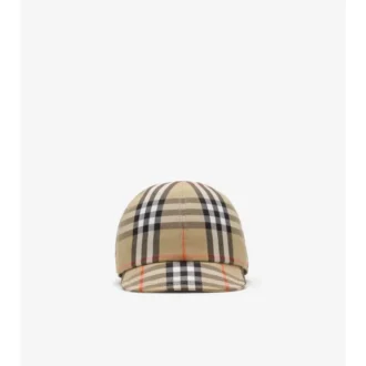 Check Cotton Baseball Cap