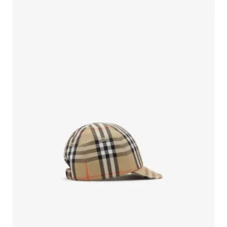 Check Cotton Baseball Cap