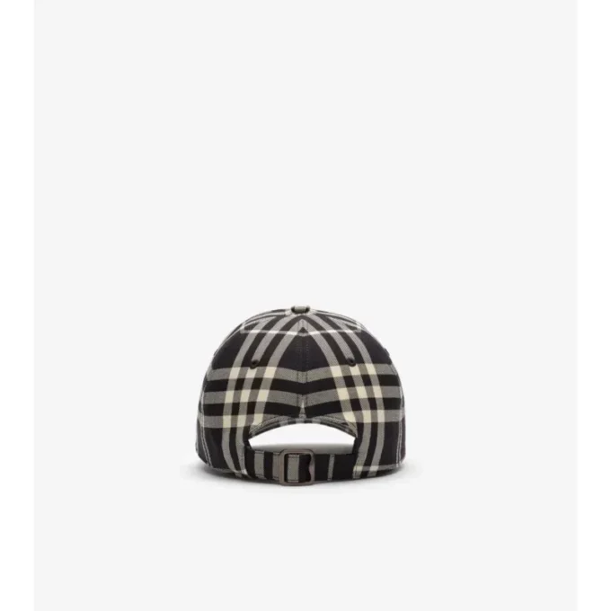 Check Cotton Baseball Cap