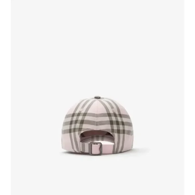 Check Cotton Baseball Cap
