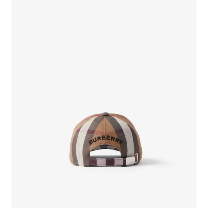 Check Cotton Baseball Cap