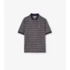 Check Cotton Blend Polo Shirt