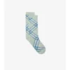 Check Cotton Blend Socks