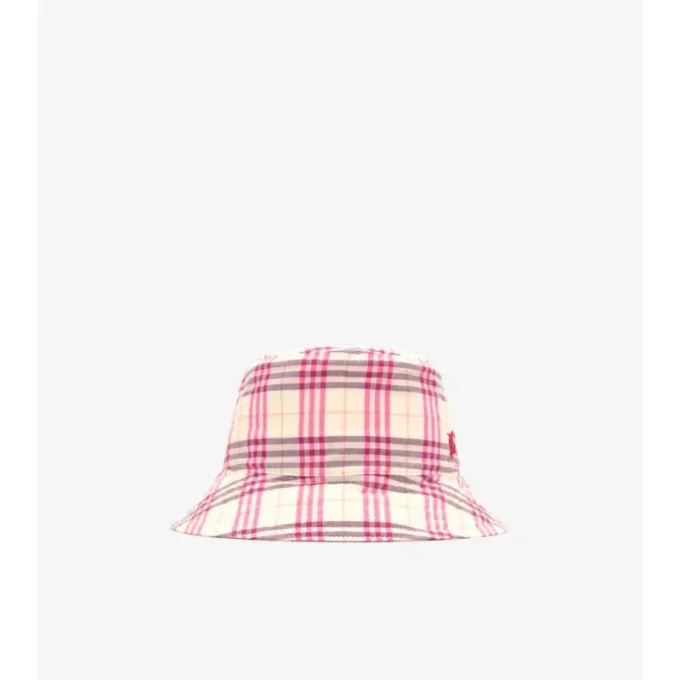 Check Cotton Bucket Hat