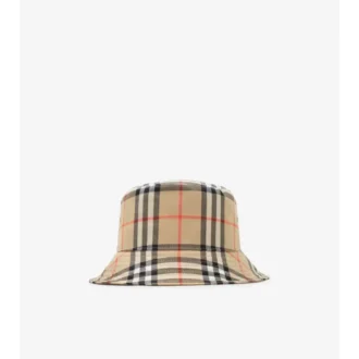 Check Cotton Bucket Hat