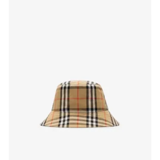 Check Cotton Bucket Hat