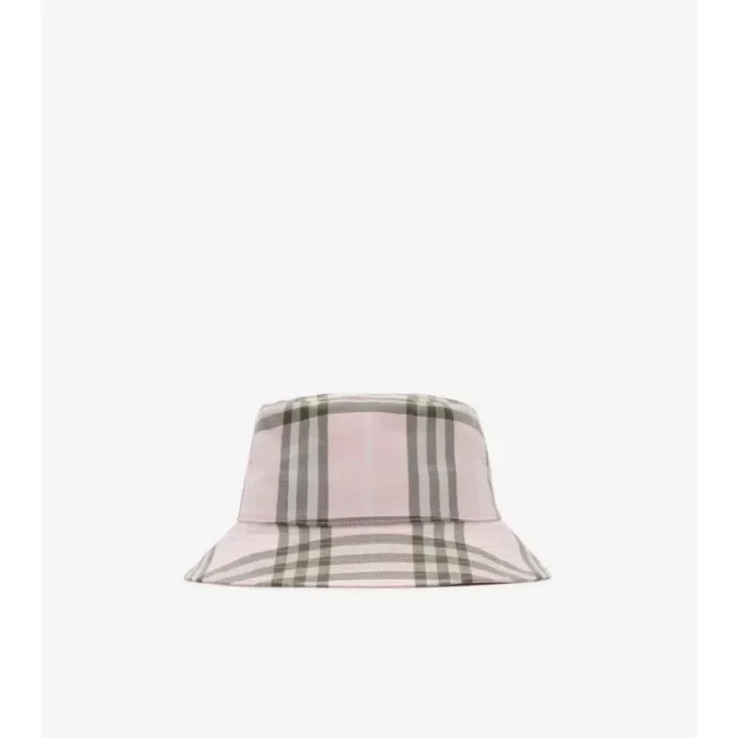 Check Cotton Bucket Hat