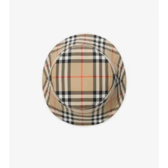 Check Cotton Bucket Hat