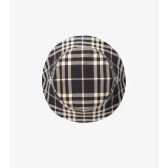 Check Cotton Bucket Hat