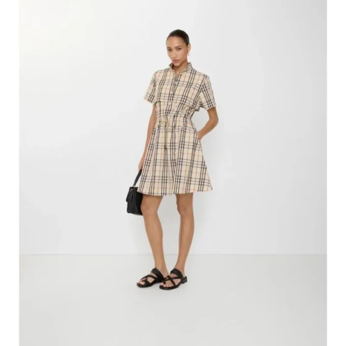Check Cotton Dress