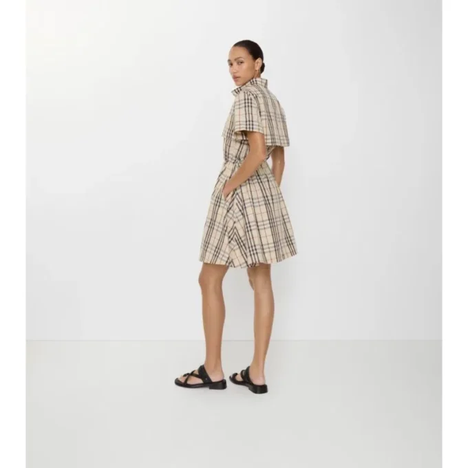 Check Cotton Dress