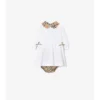 Check Cotton Dress with Bloomers
