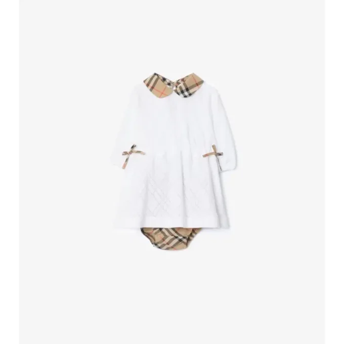 Check Cotton Dress with Bloomers