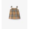 Check Cotton Dress with Bloomers