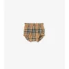 Check Cotton Dress with Bloomers