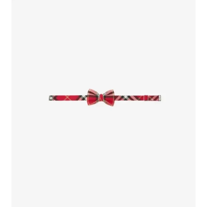 Check Cotton Flannel Bow Tie