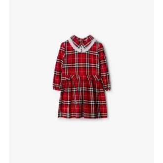 Check Cotton Flannel Dress