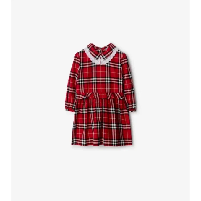 Check Cotton Flannel Dress