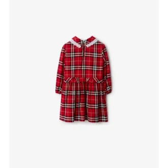 Check Cotton Flannel Dress