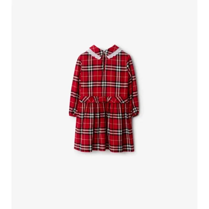 Check Cotton Flannel Dress
