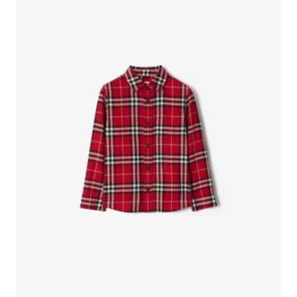 Check Cotton Flannel Shirt