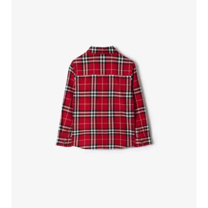 Check Cotton Flannel Shirt