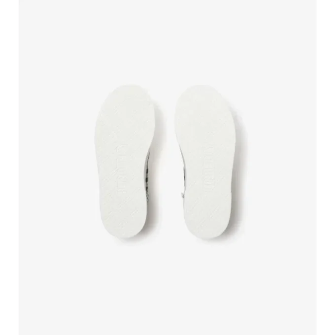 Check Cotton High-Top Sneakers
