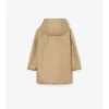 Check Cotton Hooded Coat