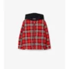 Check Cotton Hooded Jacket