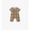 Check Cotton Playsuit