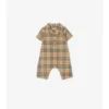 Check Cotton Playsuit