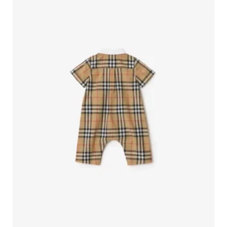 Check Cotton Playsuit
