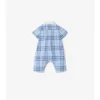 Check Cotton Playsuit