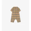 Check Cotton Playsuit