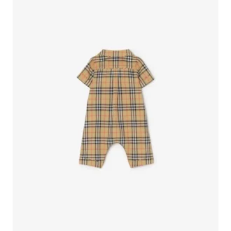 Check Cotton Playsuit