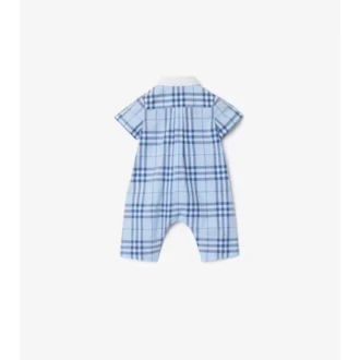 Check Cotton Playsuit