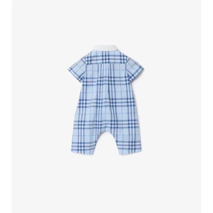 Check Cotton Playsuit