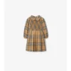 Check Cotton Poplin Dress