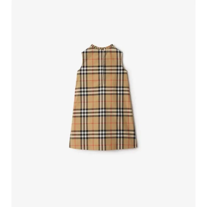 Check Cotton Poplin Dress