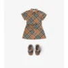 Check Cotton Shirt Dress