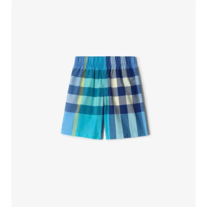 Check Cotton Shorts