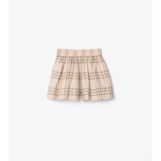 Check Cotton Shorts