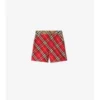 Check Cotton Shorts