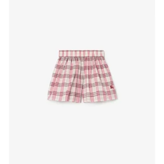 Check Cotton Shorts