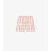 Check Cotton Shorts